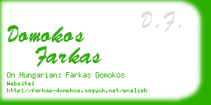 domokos farkas business card